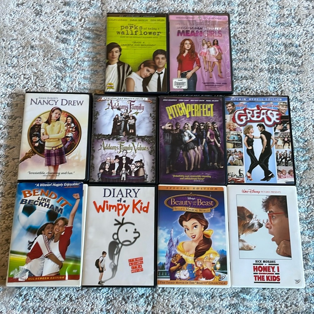 Ten DVDs